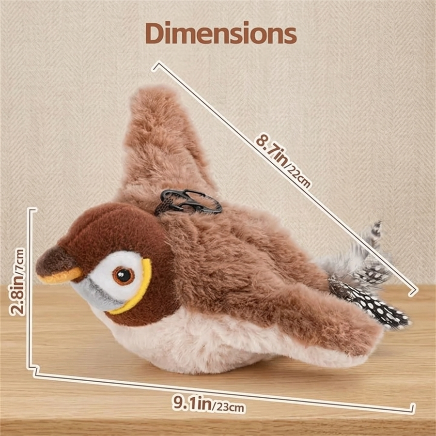 Bird toy size