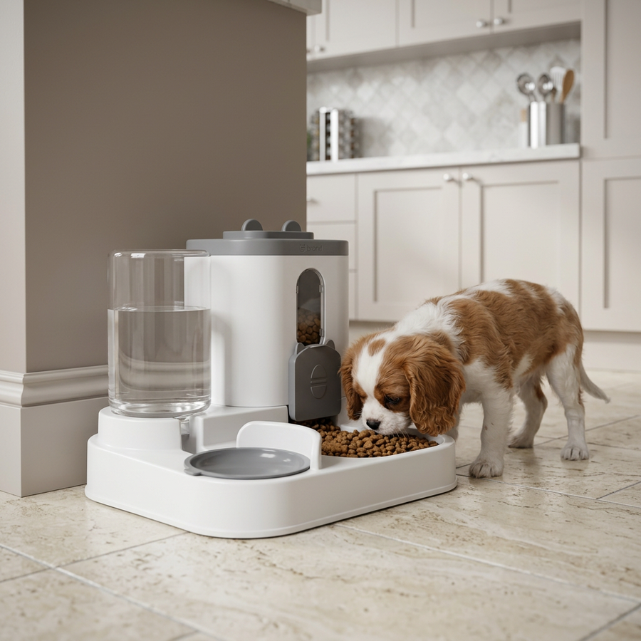 Pluma Automatic Feeder in use