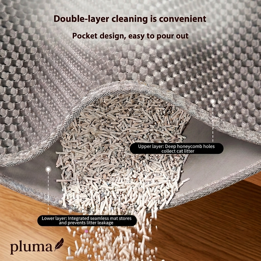 How the litter mat traps litter